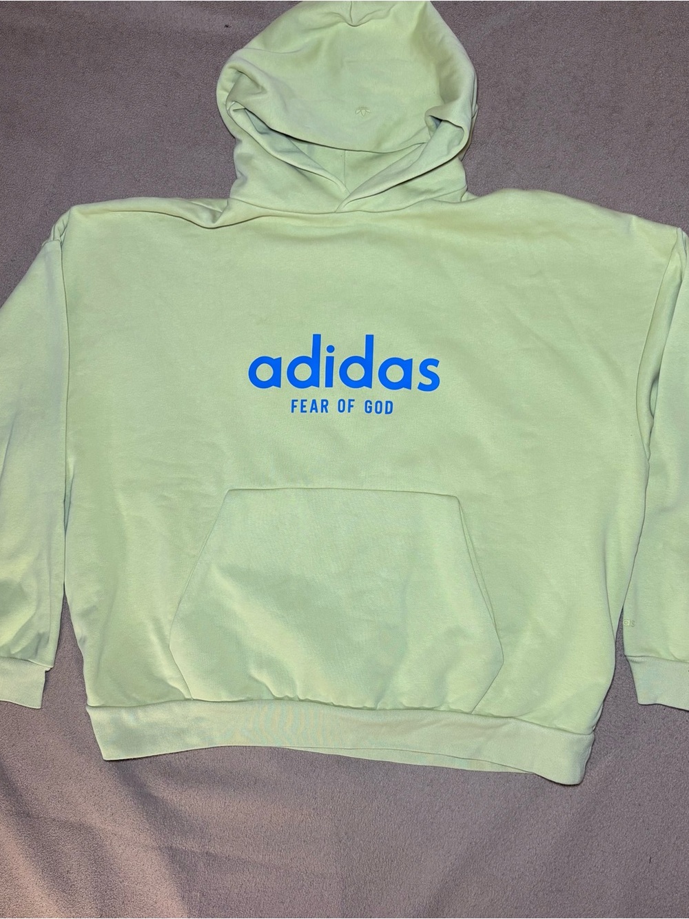 adidas x Fear Of God Oversized Hoodie Green 2XL HM8109